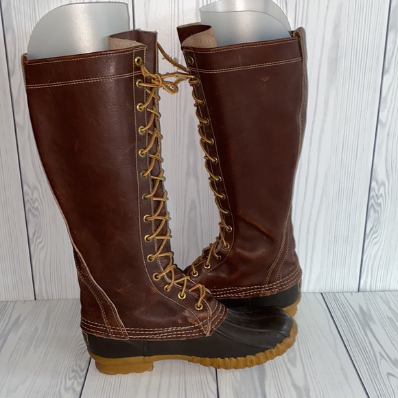 LL Bean Vintage Knee high Duck Boots 7 - Picture 5 of 6